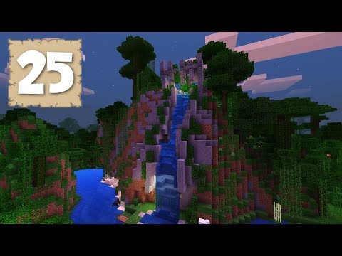 EPIC DISCOVERY: Stunning waterfall & ancient temple ruins in Minecraft 1.2.5