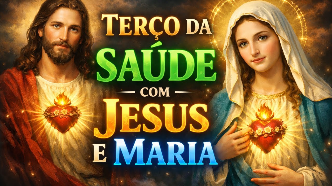 TERÇO DA SAÚDE COM JESUS E A VIRGEM MARIA, terço antes de dormir, Amado Deus, momento de oração