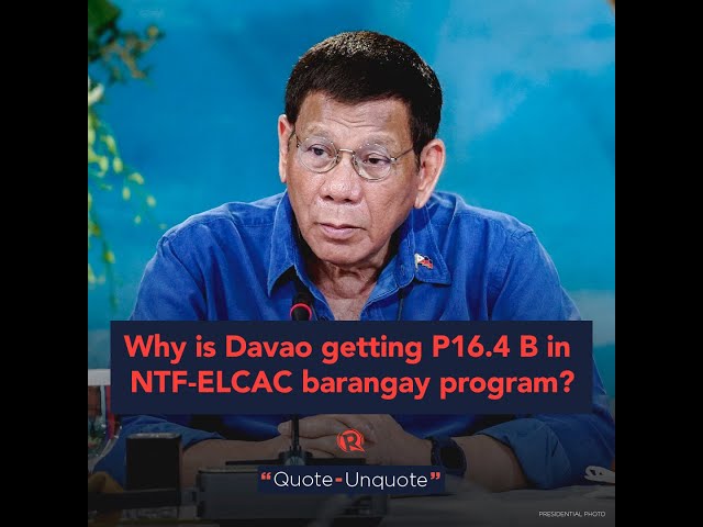 Duterte gov’t wants P28.1 billion budget for NTF-ELCAC in 2022