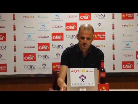 Fernando Soriano (UD Almería) tras ganar al Real Oviedo (Liga Adelante)