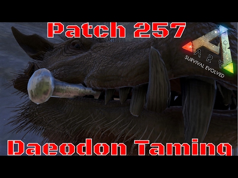 Ark: Daeodon Taming/Leveling - Testing out the Heal