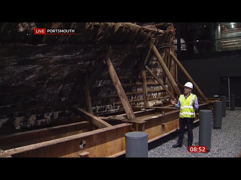 Mary Rose ship - raised from seabed 40th anniversary (UK)