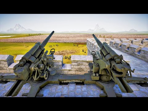 US WW2 SOLDIERS IN CASTLE vs MILLION DEMONIC ARMY l UEBS2 Ultimate Epic Battle Simulator2