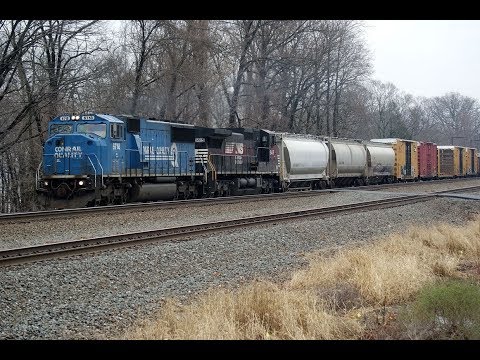 NS M9G with NS 6718 (Conrail) Leading (2011)