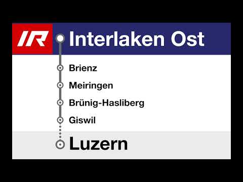 Zentralbahn Ansagen • IR • Luzern – Meiringen – Brienz – Interlaken Ost (andere Stimme!)
