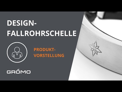 GRÖMO zeigt Dir die Design-Fallrohrschelle!