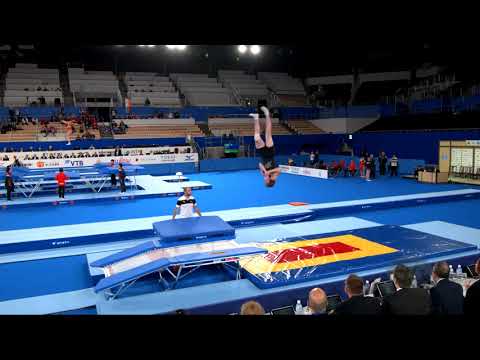SMITH Lachlan (NZL) M - 2019 Trampoline Worlds, Tokyo (JPN) - Qualification Double Mini R1