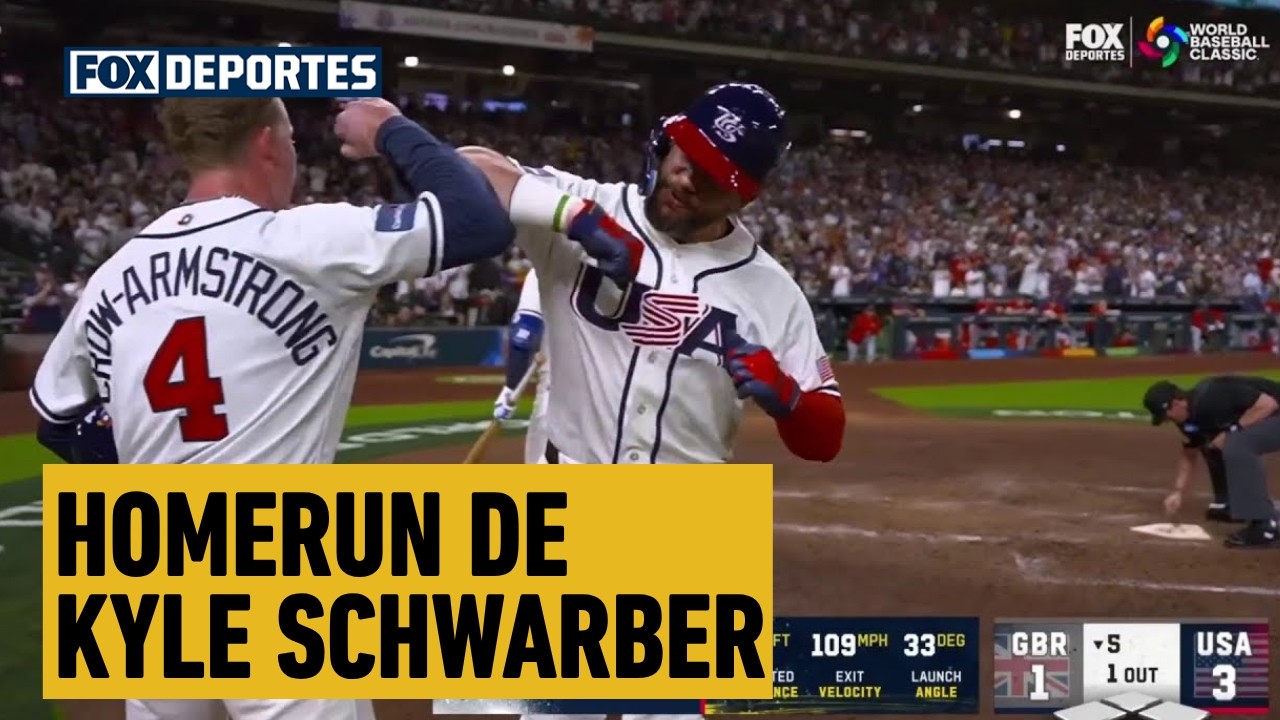 🥳⚾️ HOMERUN DE Kyle Schwarber| Gran Bretaña 1-3 Estados Unidos | World Baseball Classic 2026.