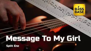 Split Enz - Message To My Girl - Preview - Bass cover with tabs