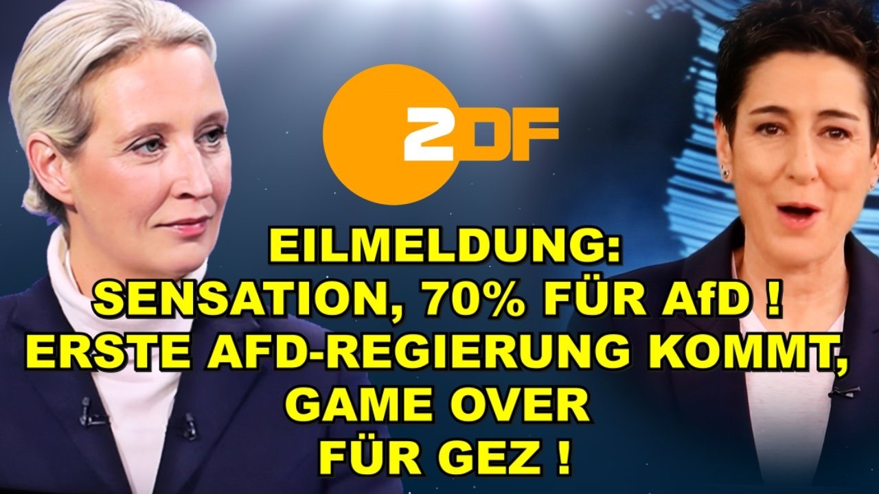 EIL: 70% FÜR AfD! ERSTE AfD-REGIERUNG!