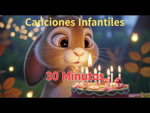 🎂 Canciones Infantiles 30 Minutos – Fiesta Musical de los Animales 🐰🐻🎶