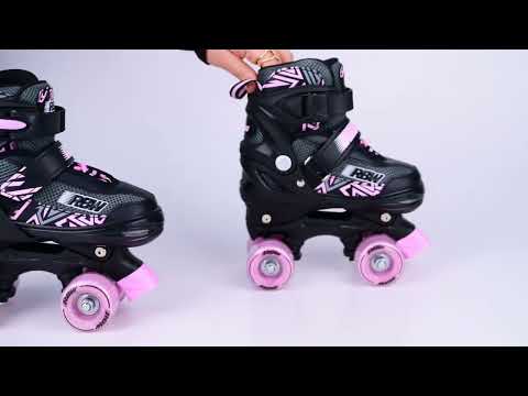 Video de Patin extensible 4 ruedas MANA RBW Rosa