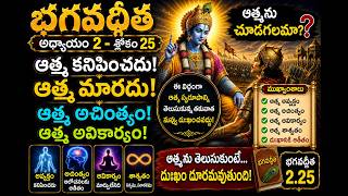 Chapter 2 Slokam 25 భగవద్గీత ఆత్మ కనిపించకపోయినా, అది శాశ్వతమైన సత్యం