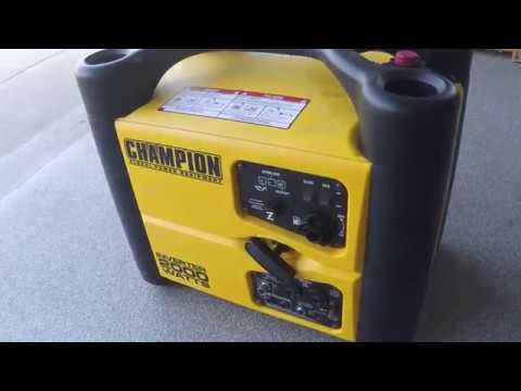 Champion 2000 Watt Generator 73536i Surging Idle...