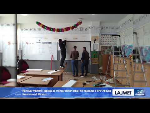 Ka filluar montimi i tabelës së mençur smart table në hapësirat e SHF Abdulla Krashnica në Miratoc