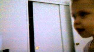 My baby Natalie giving me kisses