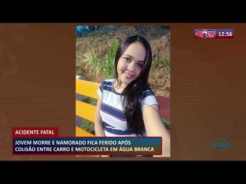 ROTA DO DIA 24 02 20  Jovem morre apoÌs colisaÌƒo entre carro e moto em AÌgua Branca