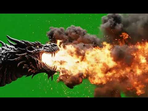 Fiery Dragon Breath VFX Green Screen | Powerful No Copyright Free Download