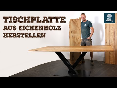Making a table top from oak | Building a solid wood table with Holz-Liebbling