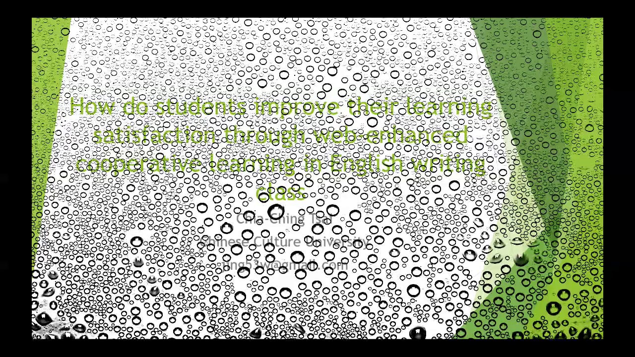 Improving Learning Satisfaction through Web-enhanced Cooperative Learning in English Writing Class