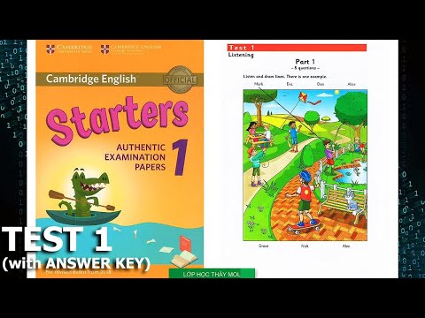 Starters 1 TEST 1 - Listening Tests 1 | Lớp Học Thầy Mol