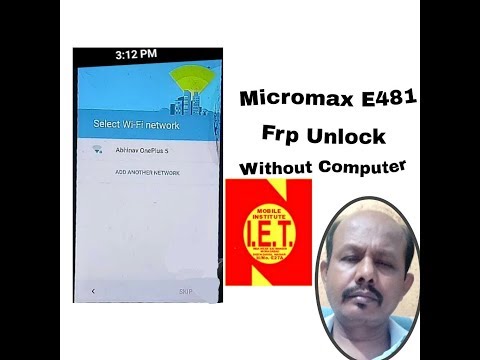 Micromax Canvas 5 Model-E481 Frp Unlock In 2 Minutes Without Computer And Internet | 1000% Working