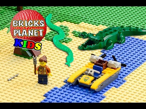 Jungle Starter Set LEGO City 60157 - Stop Motion Review - Brick Builder