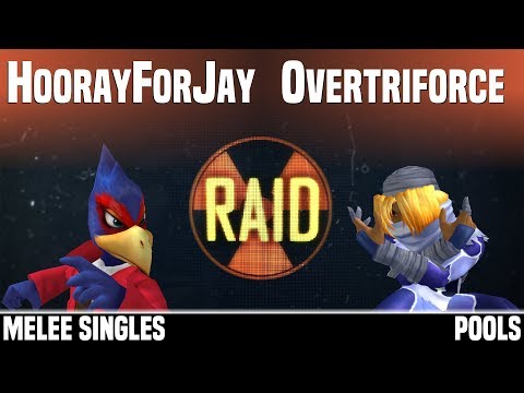 RAID - HoorayForJay (Falco) vs vL | Overtriforce (Sheik) - MELEE SINGLES - POOLS