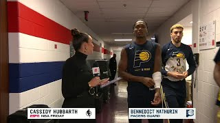 Bennedict Mahturin walks and talks with Cassidy Hubbarth | NBA Countdown