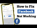 How to Fix Facebook Not Working Problem | Facebook Server Down | Facebook Not Working