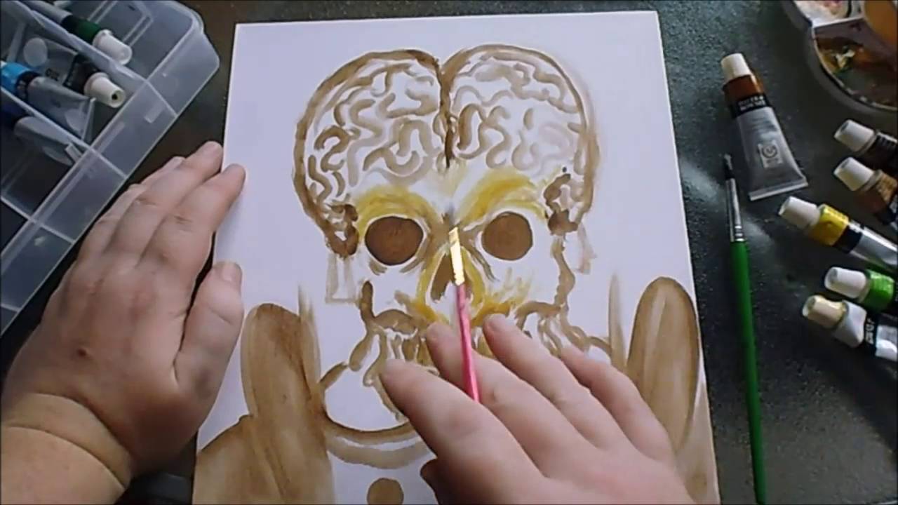 Painting Mars Attacks Martian In Oils