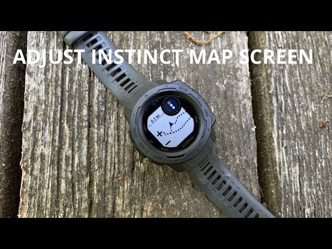 How to Adjust your Garmin Instinct MAP SCREEN to see your Route! Pan/Zoom for better NAVIGATION