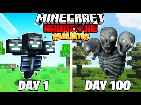 MaxCraft - I Survived 100 DAYS in REALISTIC Minecraft!