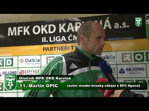 Sezóna 2009/2010 26. kolo - MFK OKD Karviná vs. SFC Opava 2:0 (0:0) - Martin Opic