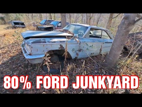 Thumbnail for 80% FORD JUNKYARD IN GALLIPOLIS OHIO CHARLIES! 50 YEARS OF NOT CRUSHING #junkyard #junkcarwilly by Car