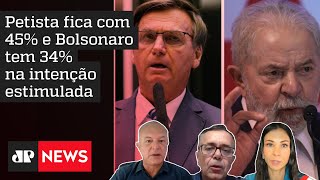 Pesquisa BTG/Pactual: Lula tem 41% e Bolsonaro 32% dos votos espontâneos