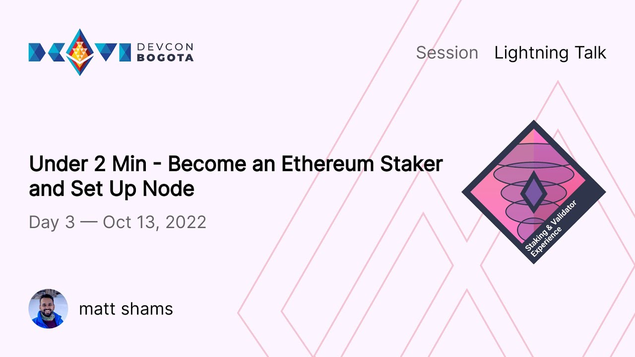 Under 2 Min - Become an Ethereum Staker and Set Up Node preview