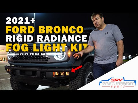 2021+ Ford Bronco Rigid Radiance Fog Light & SR-L Rear Light kit 2022 2023 21 22 23 LED Light Kits