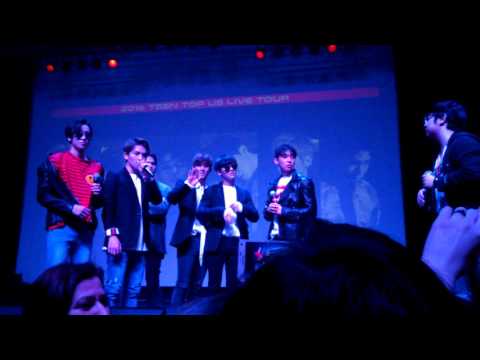 160405 TEENTOP US LIVE TOUR in Chicago - Q&A