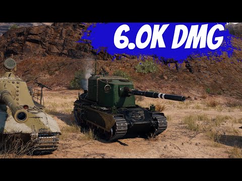 FV4005 Stage II - 8 Kills 6.0K Damage - El Halluf