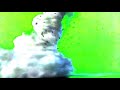 Tornado In Green Screen