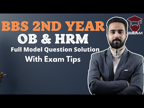 OB and HRM Model Question Solution || BBS 2nd Year – Gurubaa