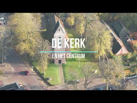 Film over het centrum van het mooie dorp Norg