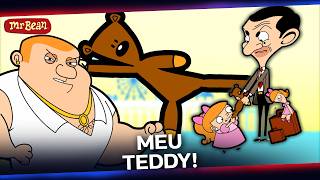 MR. BEAN E A GAROTINHA BRIGANDO PELO TEDDY! | Mr Bean em Português