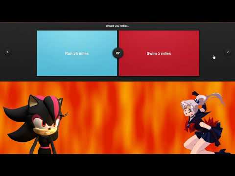 Shadina vs Sailor Peace - Would You Rather? (featuring Chris & Rouge)