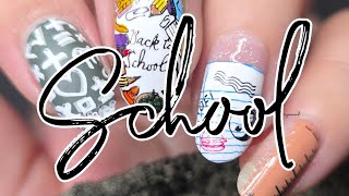 Back to School Nail Art using Maniology plates M058 & M059 | 2026 | Stamping 