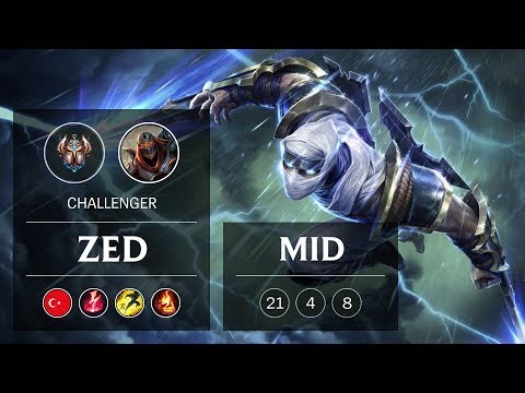 Zed Mid vs Lucian - TR Challenger Patch 8.24