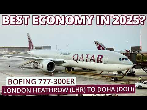 Qatar Airways Economy Class Review (Boeing 777-300) | London Heathrow to Doha