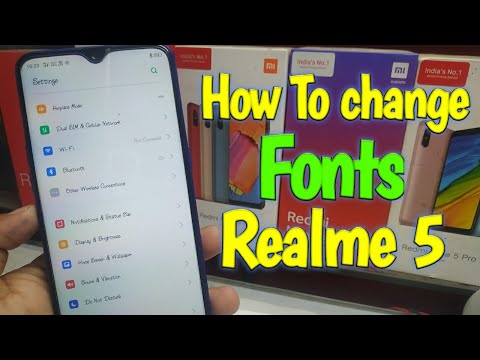 How to change Realme 5 Fonts, Realme 5 Font change, 100+ Realme Fonts