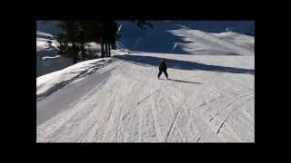 preview picture of video 'Zach  4 years old Skiing in Pila Italy Christmas 2011'